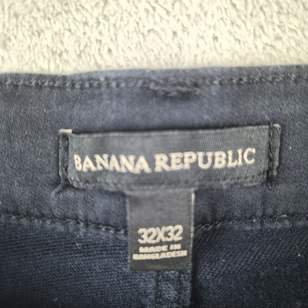 Banana Republic Pants Mens 32x32 Black Denim Stretch 5 Pocket Slim Modern Fit